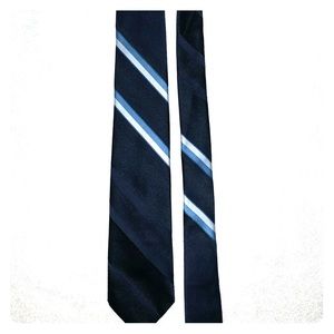 Black and blue tie